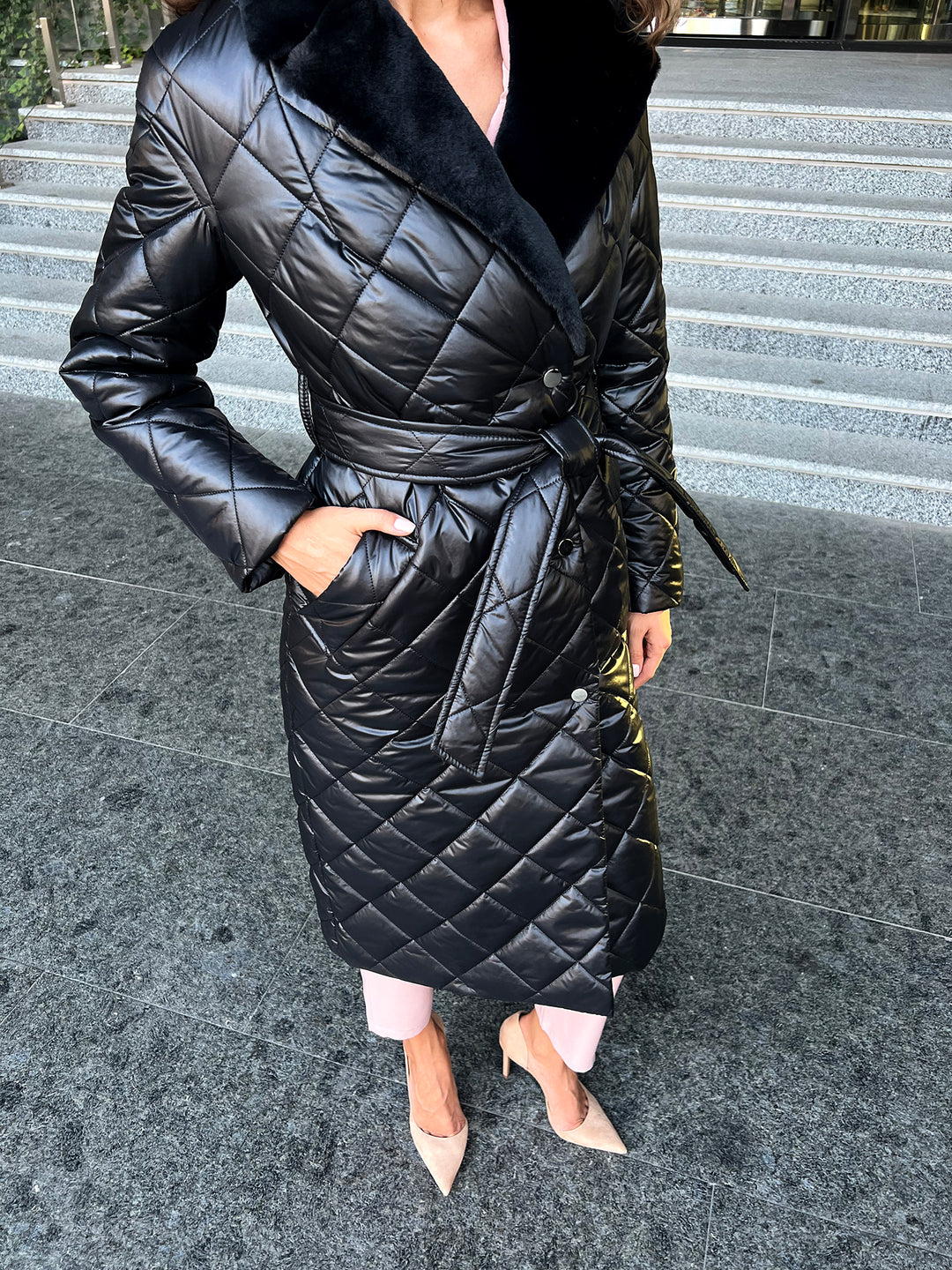 Stockholm Wrap Puffer winter black